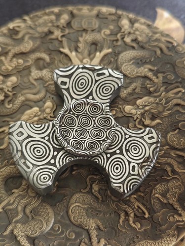 Tri fidget spinner - fidget, acciaio