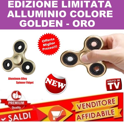 Metallo oro fidget spinner - oro,
